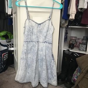 Acid Wash Skater Dress